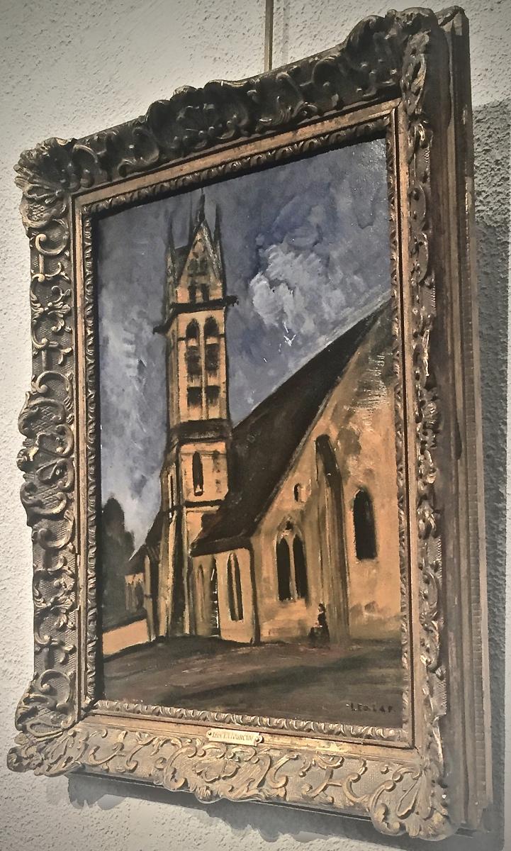 Léon La Fourcade (1898-1979) - Church Of Eriey-photo-1