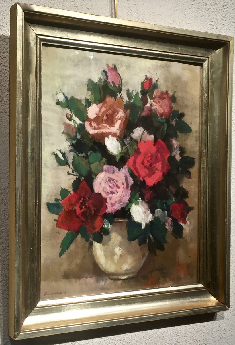 Yves Rouvre (1910-1996) - Roses-photo-1