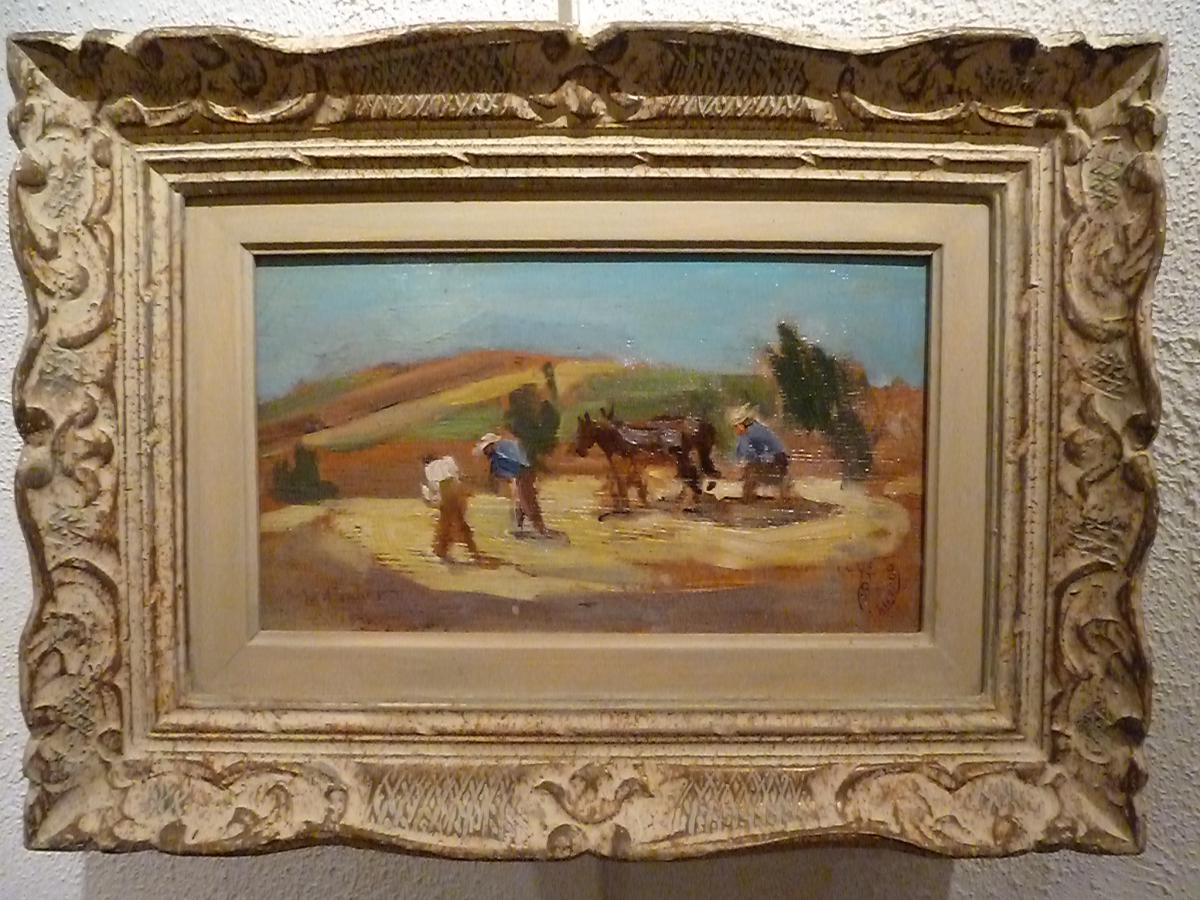 Segovia 1934 - Threshing Wheat By Marguerite Porter