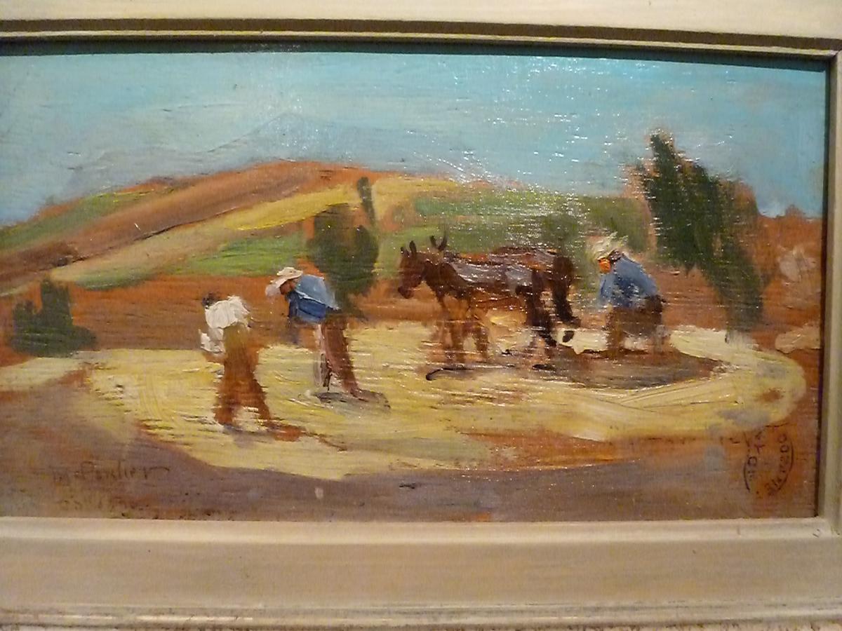 Segovia 1934 - Threshing Wheat By Marguerite Porter-photo-2