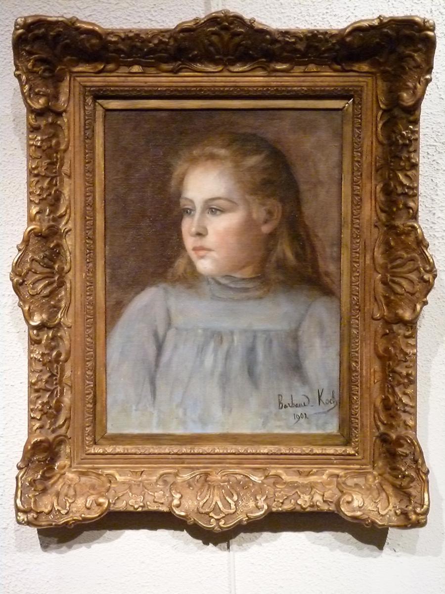 Portrait Of Young Girl- Martha Elizabeth Barbaud-koch