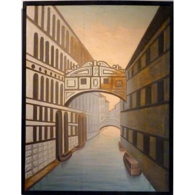 Venice The Bridge Of Sighs Realism Years Unsigned 20/30