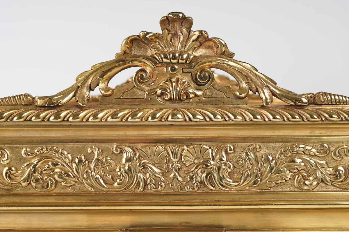 Jardinière En Bronze Doré Style LXIV-photo-3