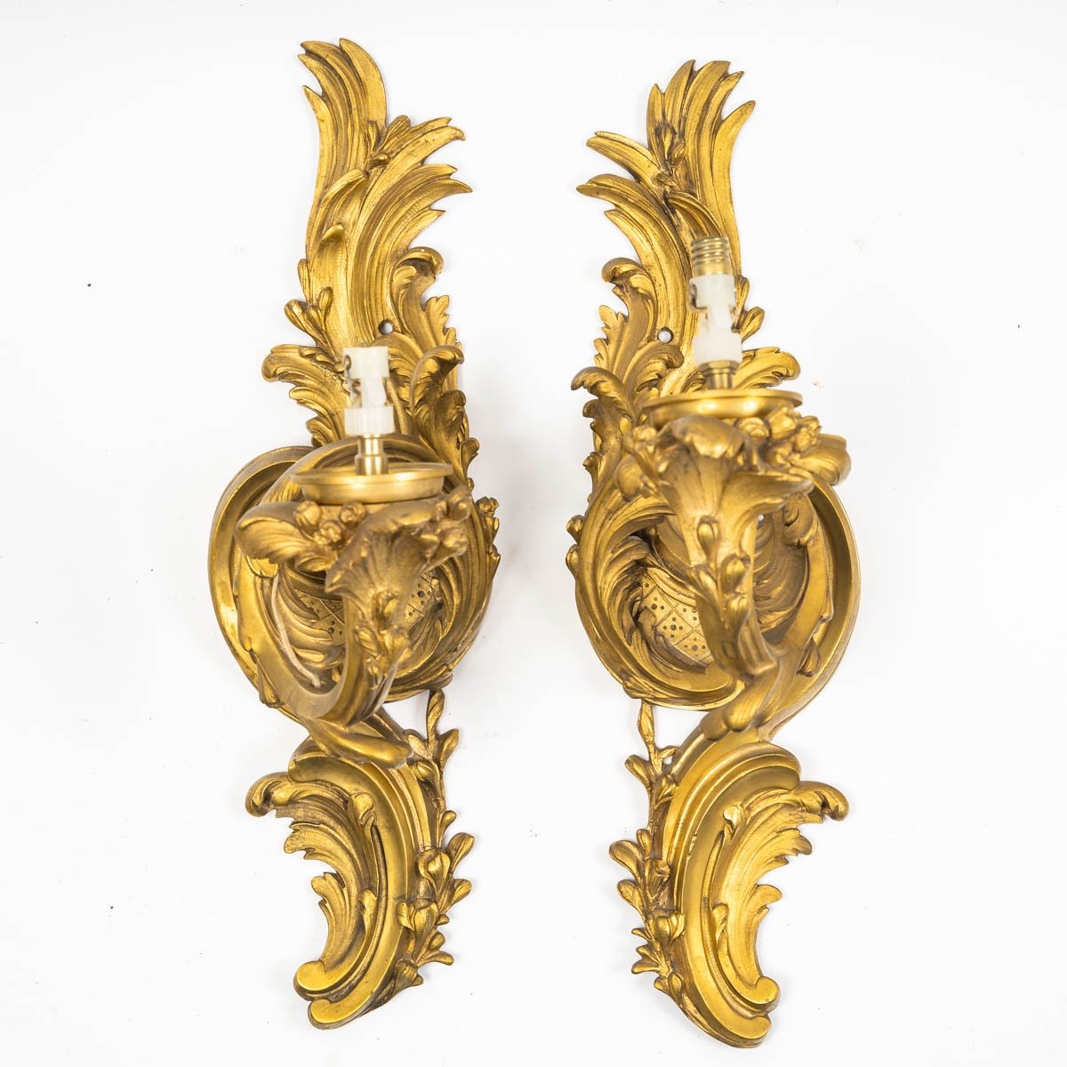 Paire D’appliques Style Régence -photo-2