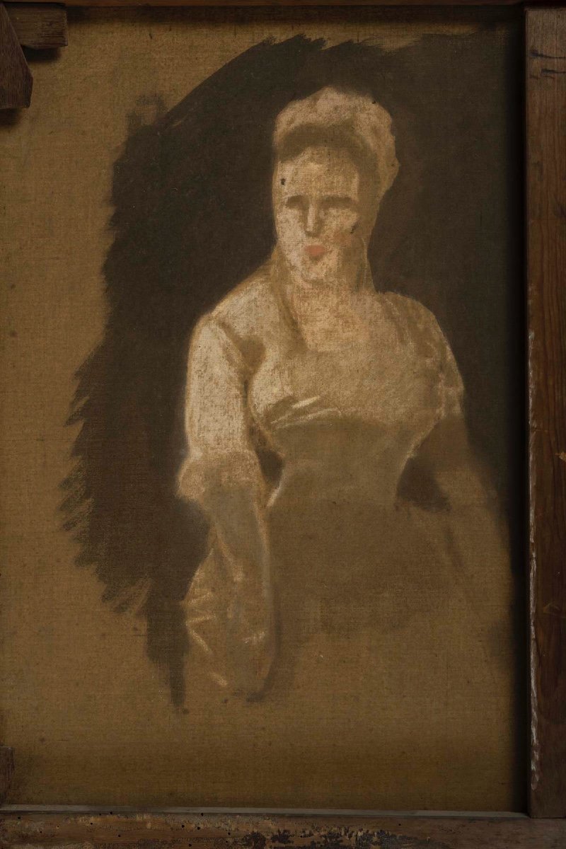 Grand Pastel D’une Jeune Femme O’connell 1877-photo-8