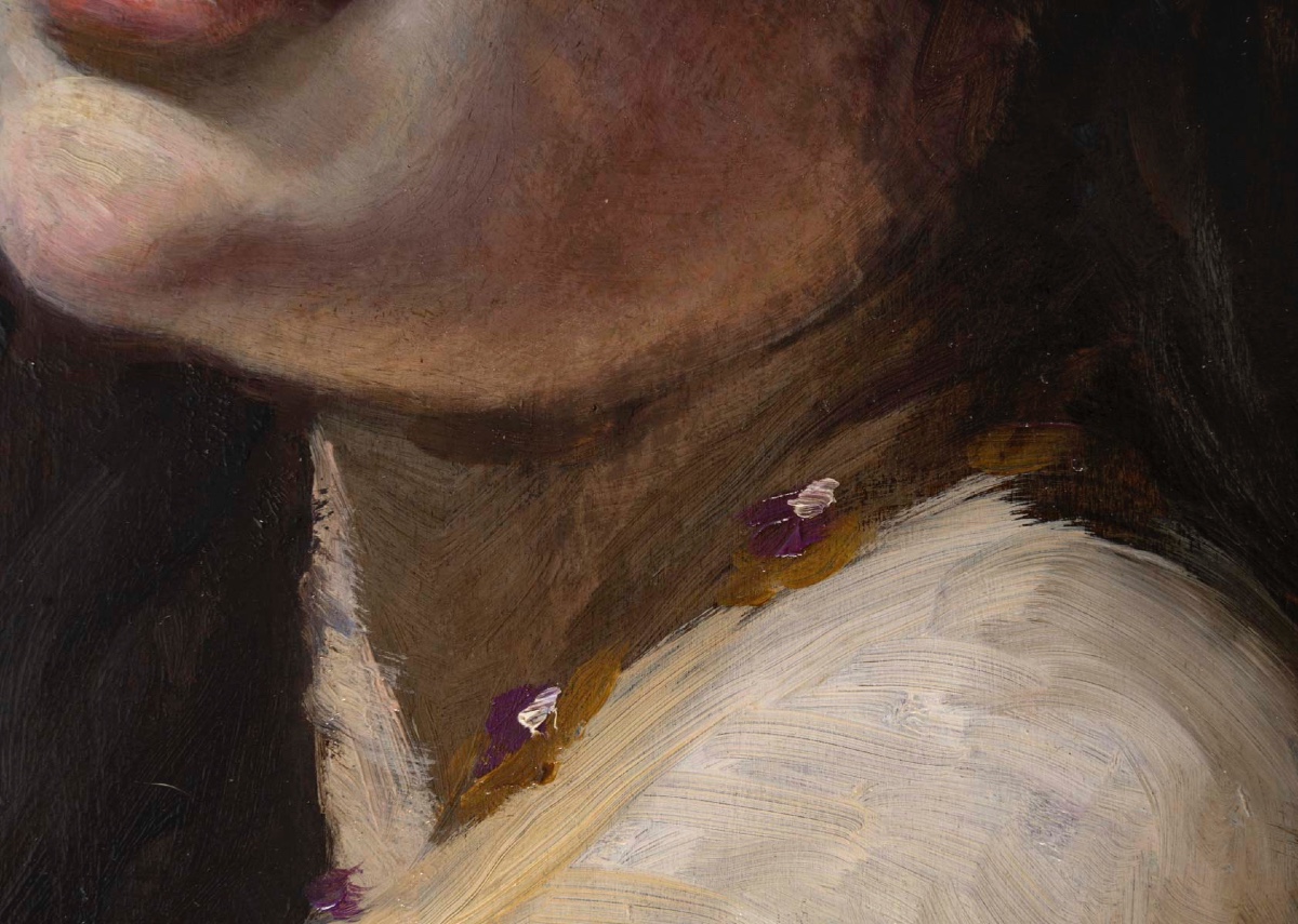 HSB Jeune femme en buste XIX-photo-2