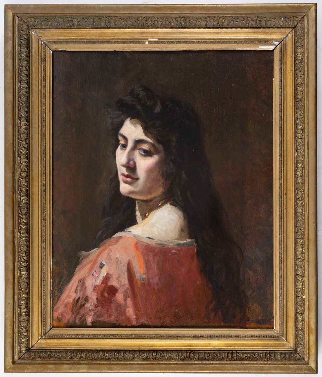 HSB Jeune femme en buste XIX