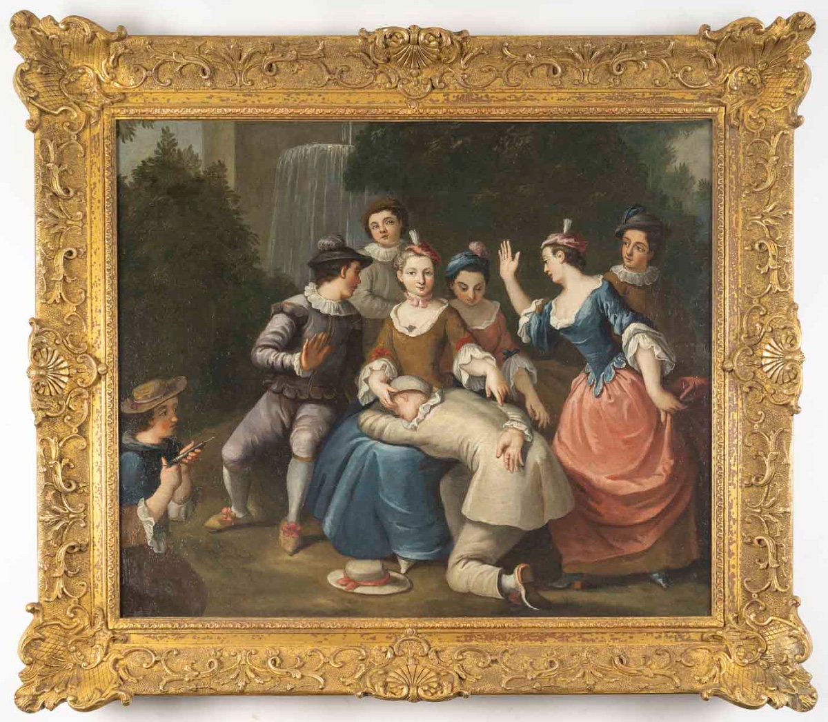 Hst French School Of The 18th Century -photo-2