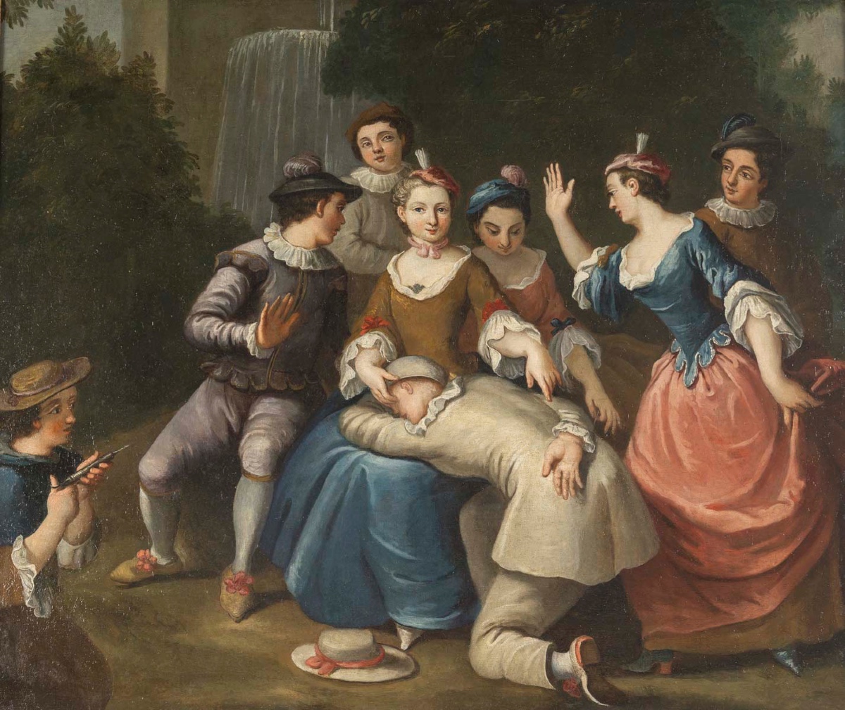 Hst French School Of The 18th Century -photo-3