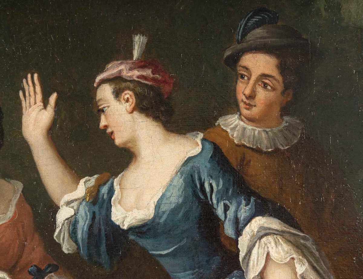 Hst French School Of The 18th Century -photo-4