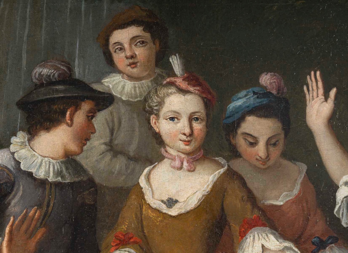 Hst French School Of The 18th Century -photo-1