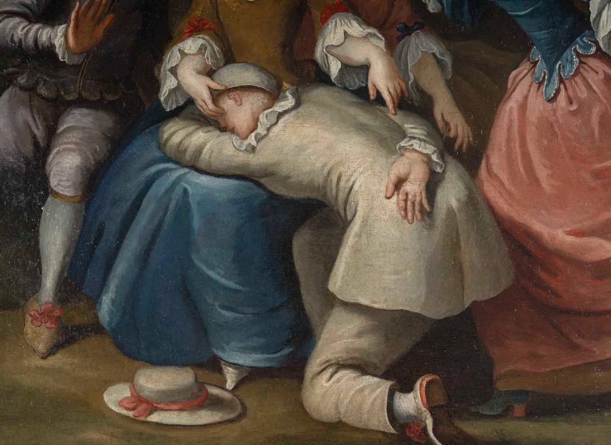 Hst French School Of The 18th Century -photo-2