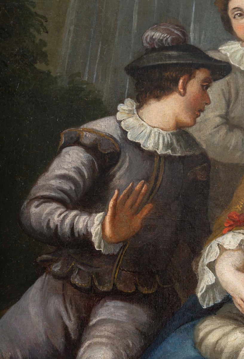 Hst French School Of The 18th Century -photo-3