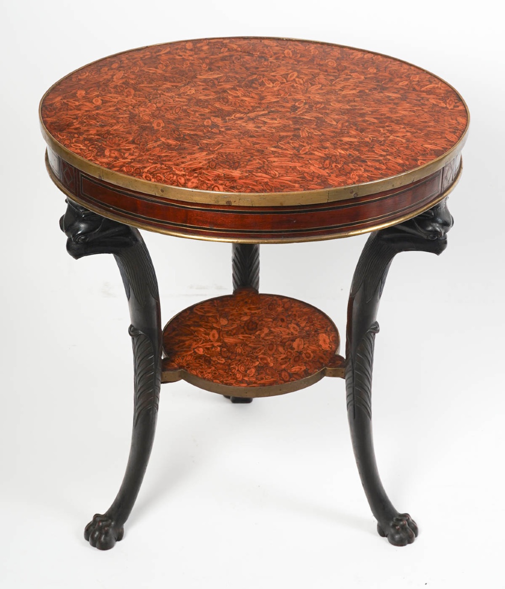 Guéridon RUSSE vers 1830/1840 -photo-2