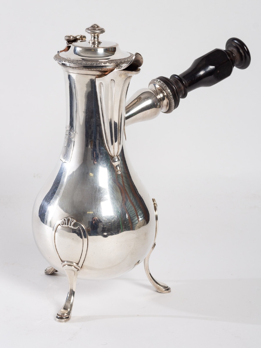 Chocolatière Argent massif o Coq-photo-2