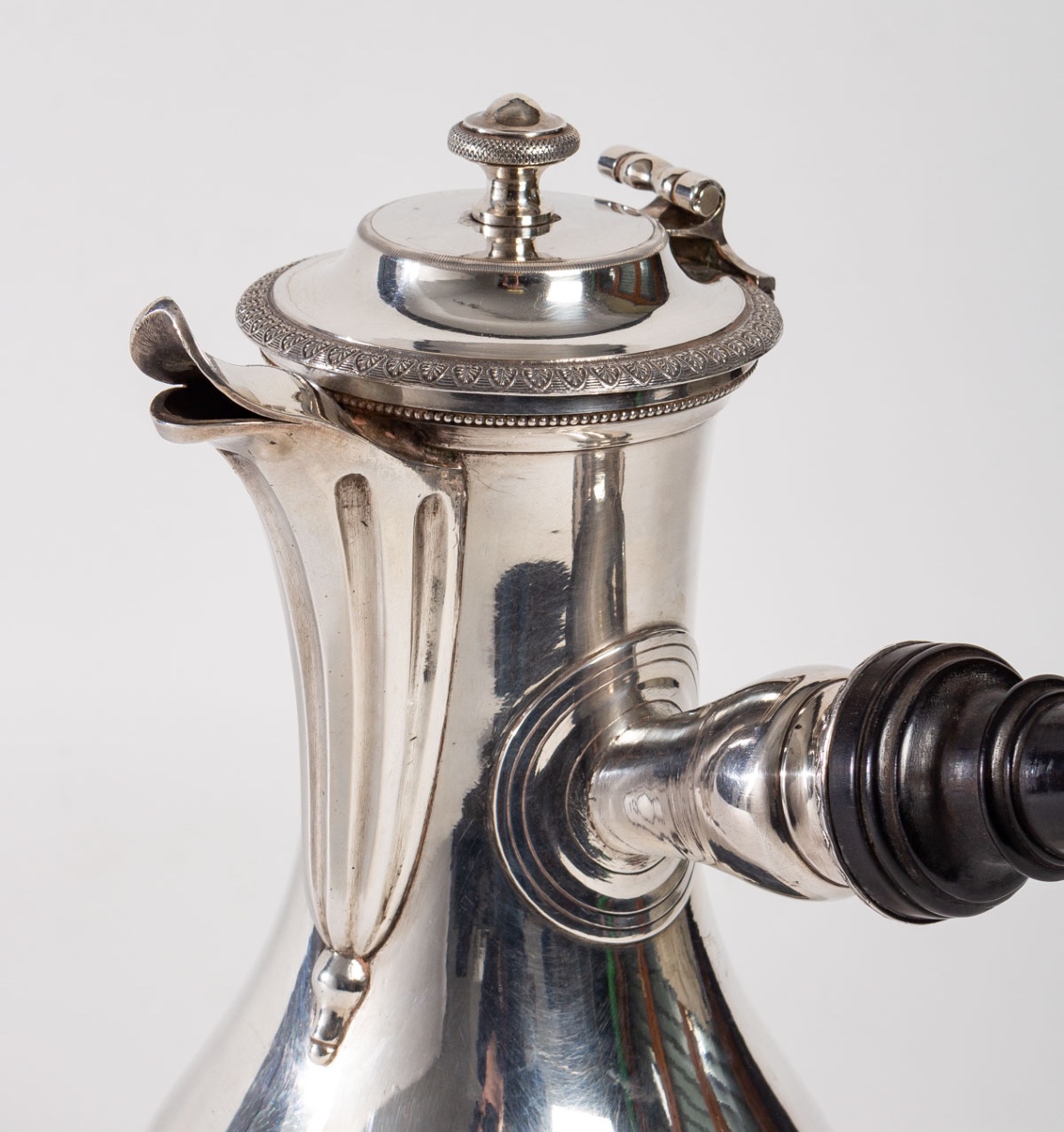 Chocolatière Argent massif o Coq-photo-3