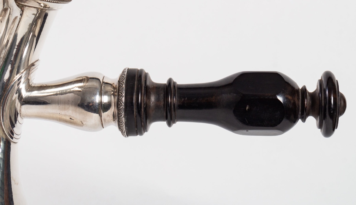 Chocolatière Argent massif o Coq-photo-4