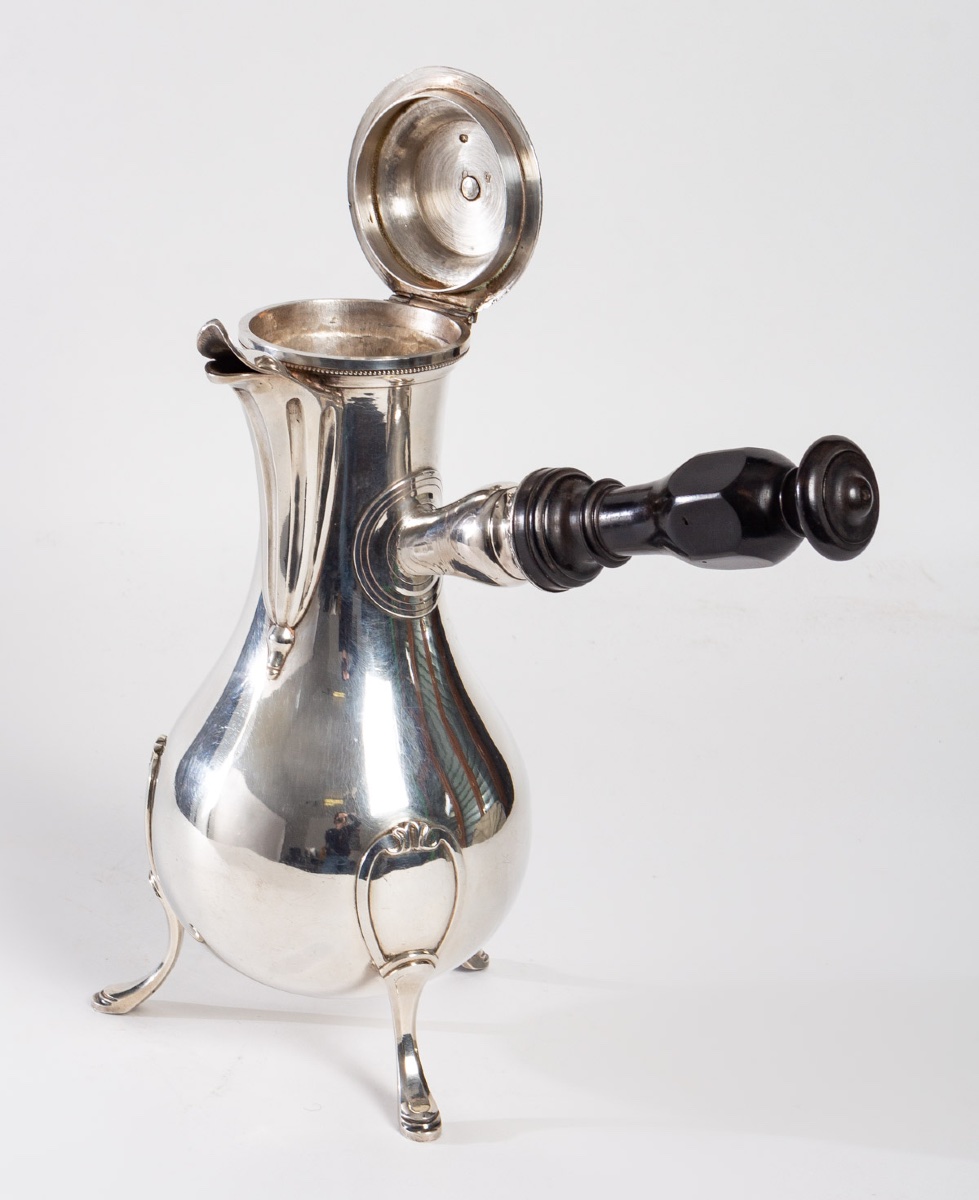 Chocolatière Argent massif o Coq-photo-3