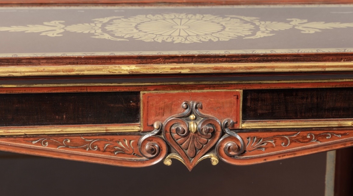Pair Of 19th-century Naples Side Tables And Mirrors-photo-4