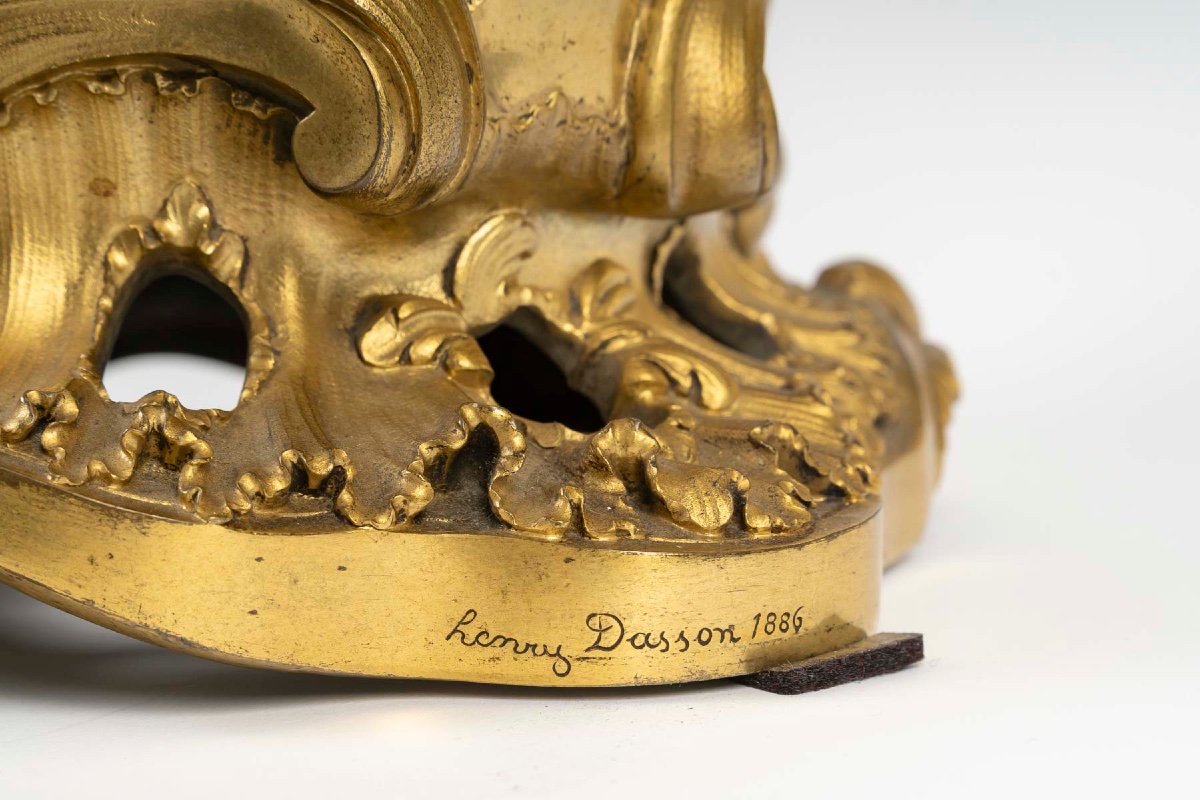 Candélabre signée Henri Dasson -photo-2