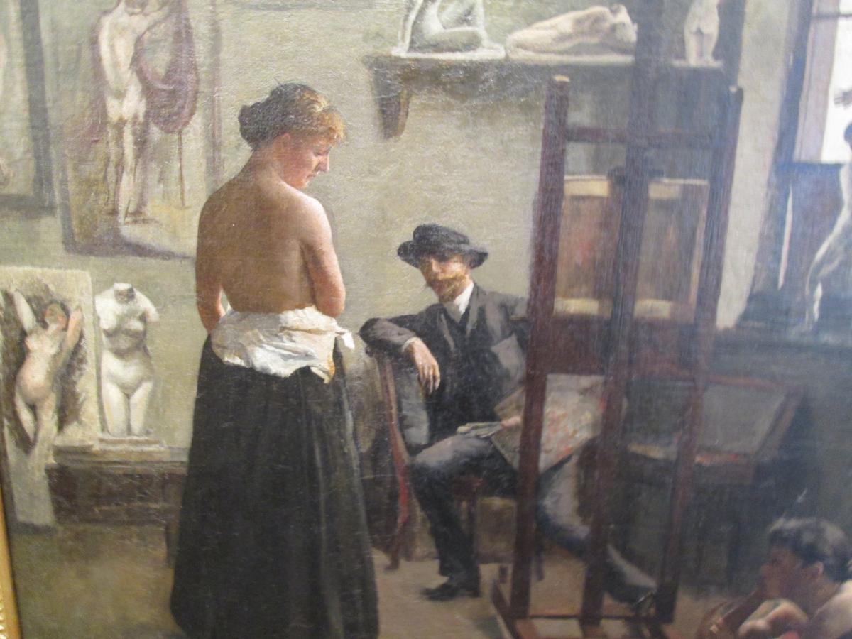 Painter's Workshop XIX Century (reentoilé)-photo-2