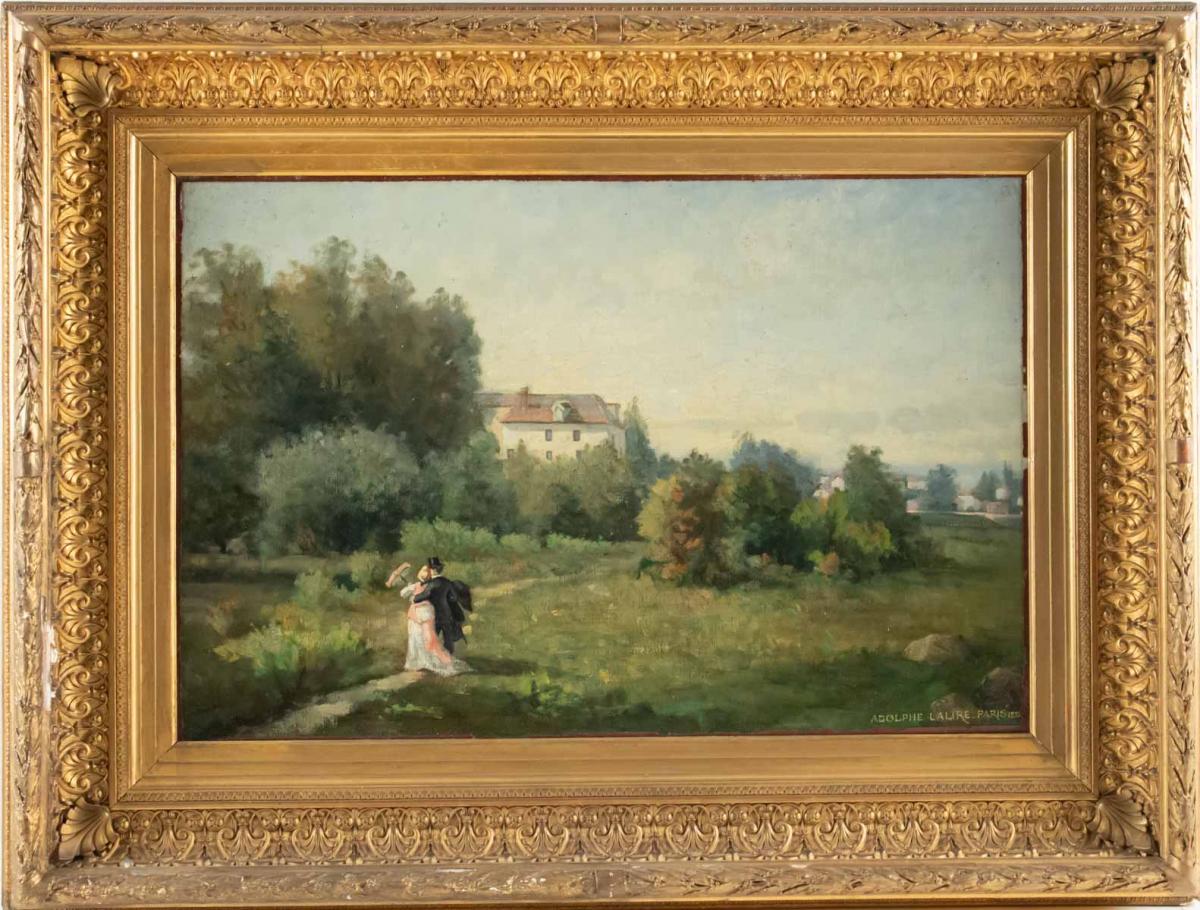 Paire de Tableaux signé A .LALIRE 1875-photo-3