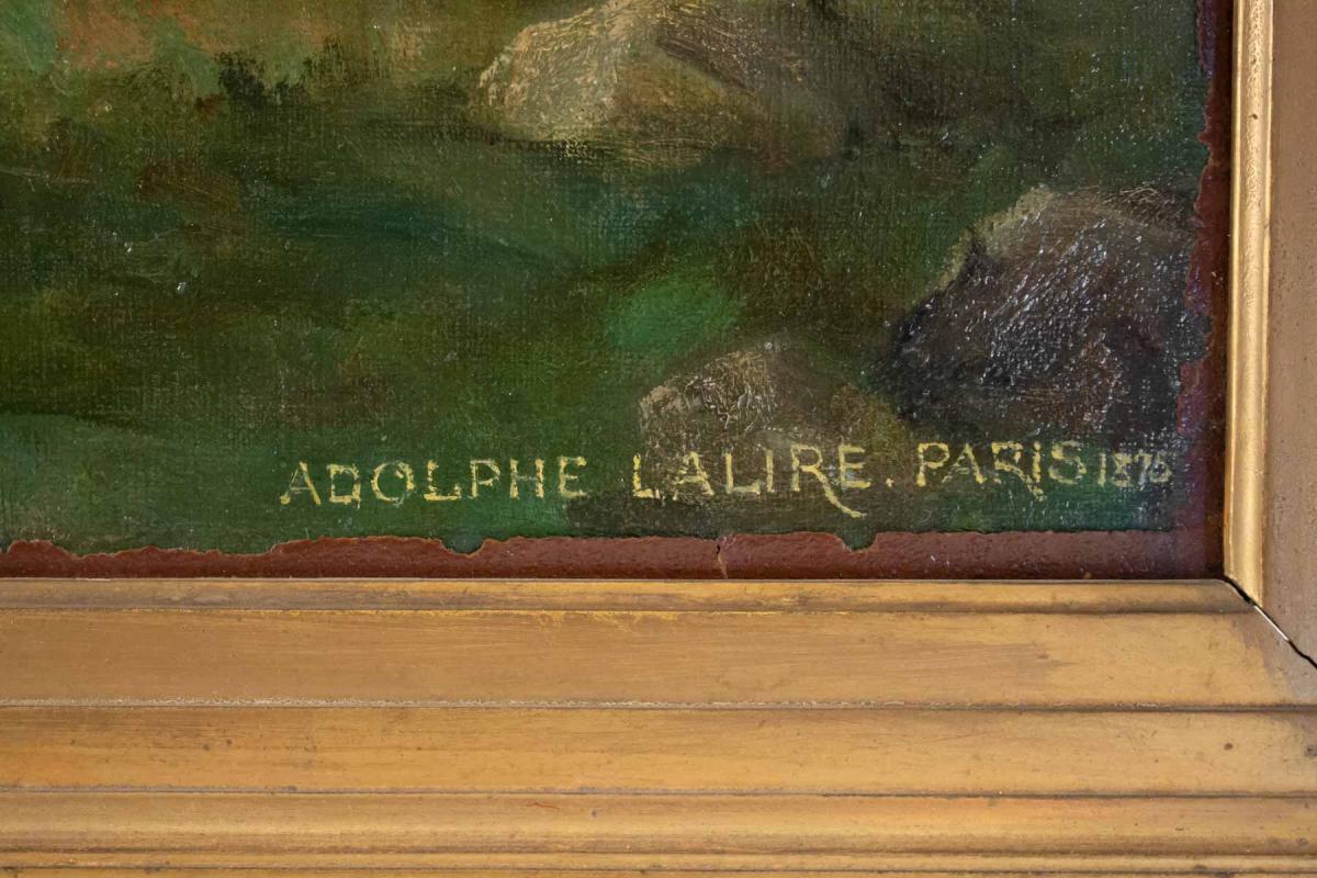 Paire de Tableaux signé A .LALIRE 1875-photo-2