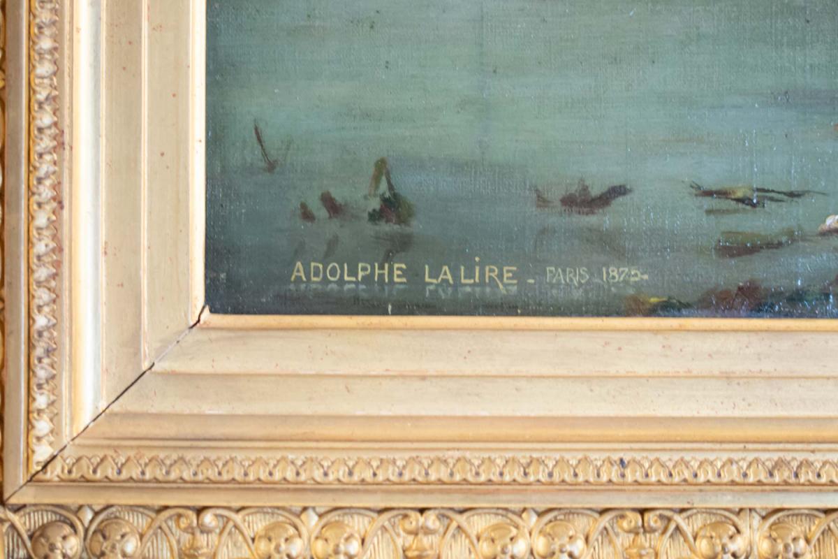 Paire de Tableaux signé A .LALIRE 1875-photo-5