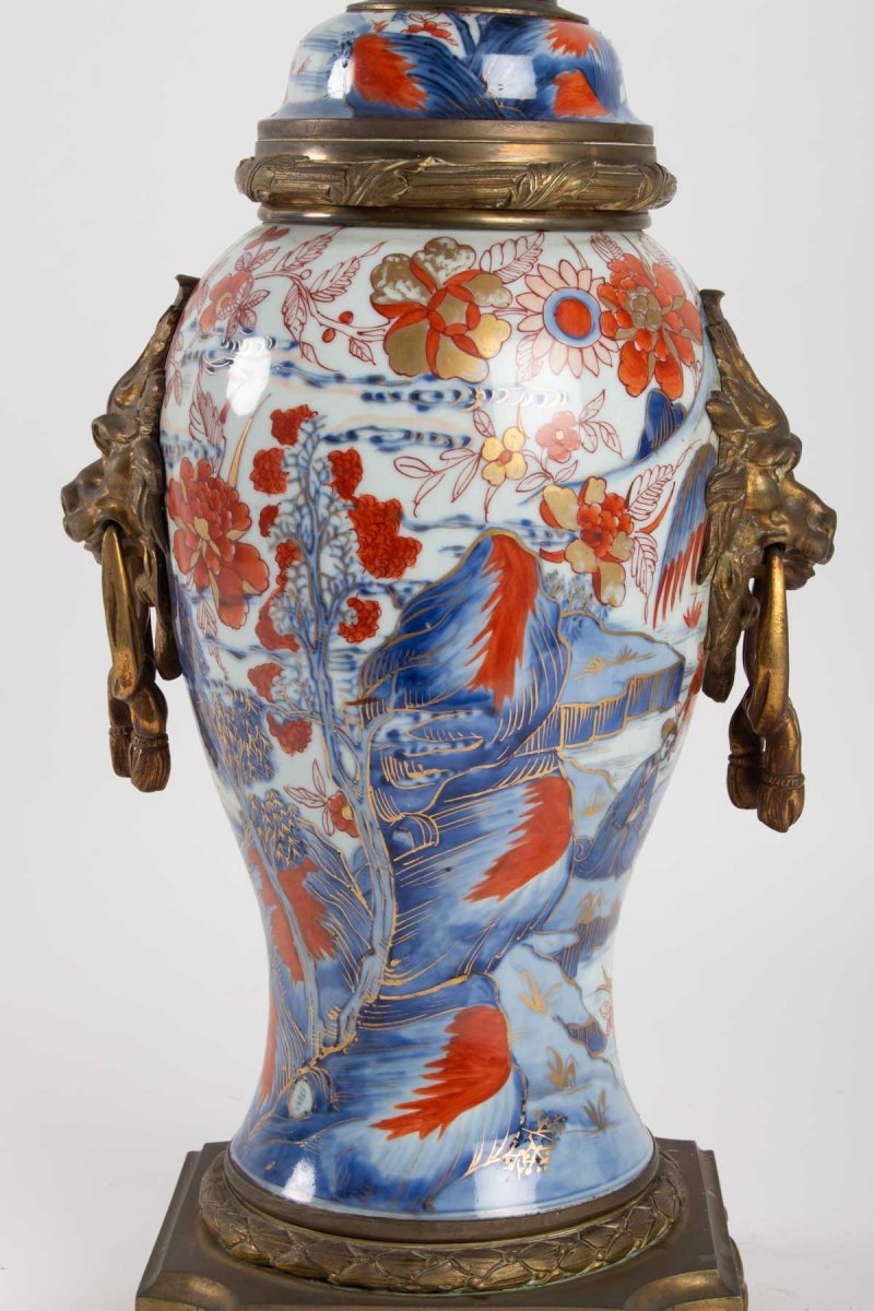 Imari Porcelain Lamp-photo-3