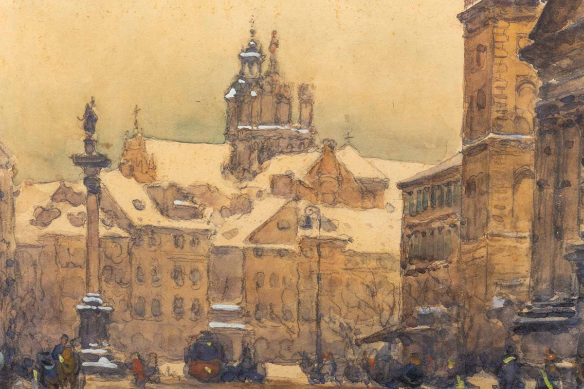 Watercolor View Of Warsaw-photo-2