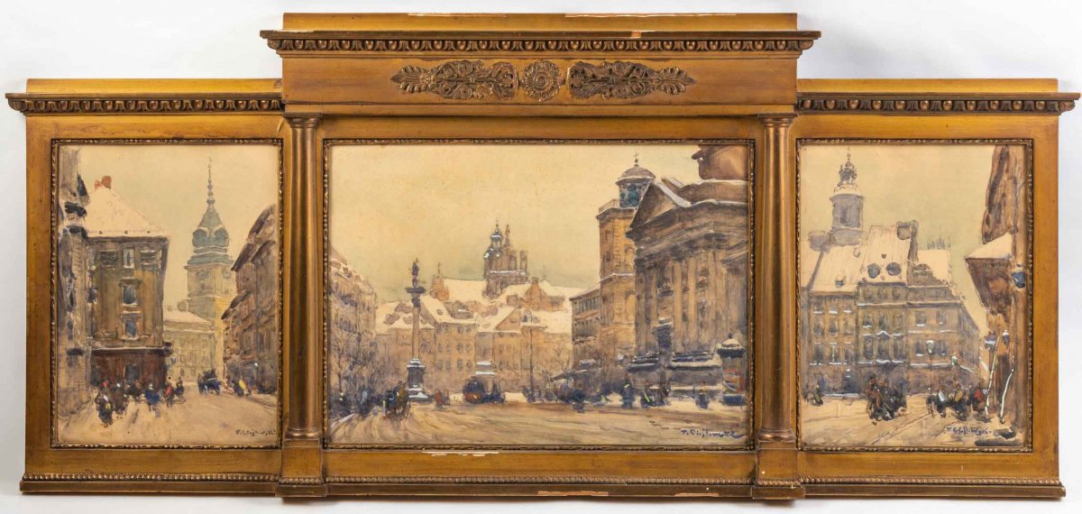 Watercolor View Of Warsaw