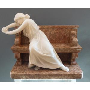 Jeune femme au banc XIX 