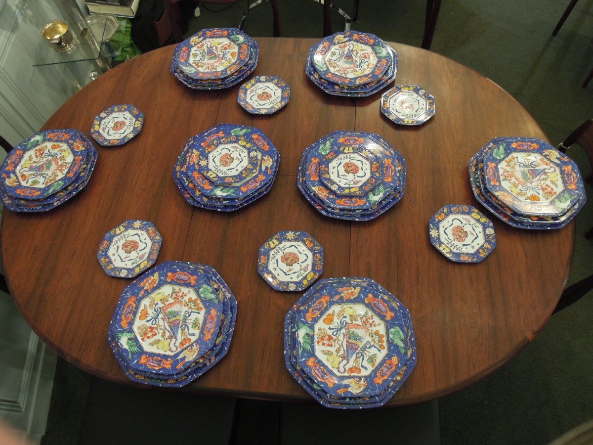 Hermès Paris: Part Of Limoges Porcelain Service, "stone Marquetry"-photo-3