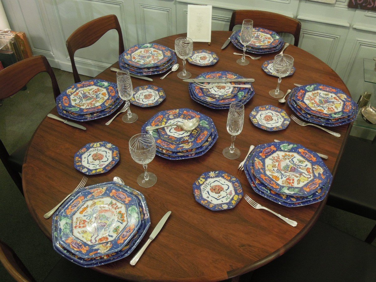 Hermès Paris: Part Of Limoges Porcelain Service, "stone Marquetry"
