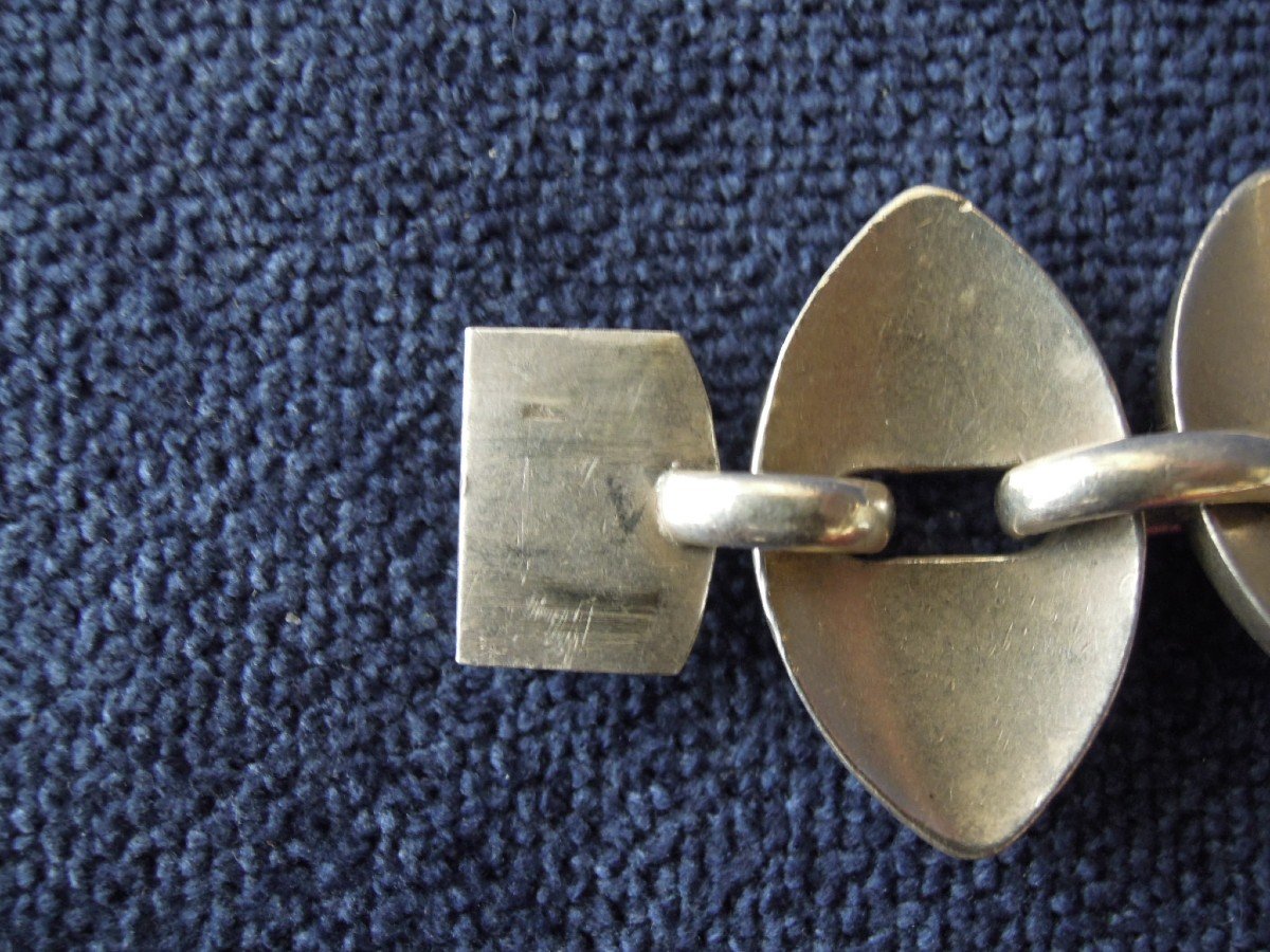 Scandinavian Design: Solid Silver Bracelet By Nanna Ditzel Produced By The Dane Georg Jensen-photo-4