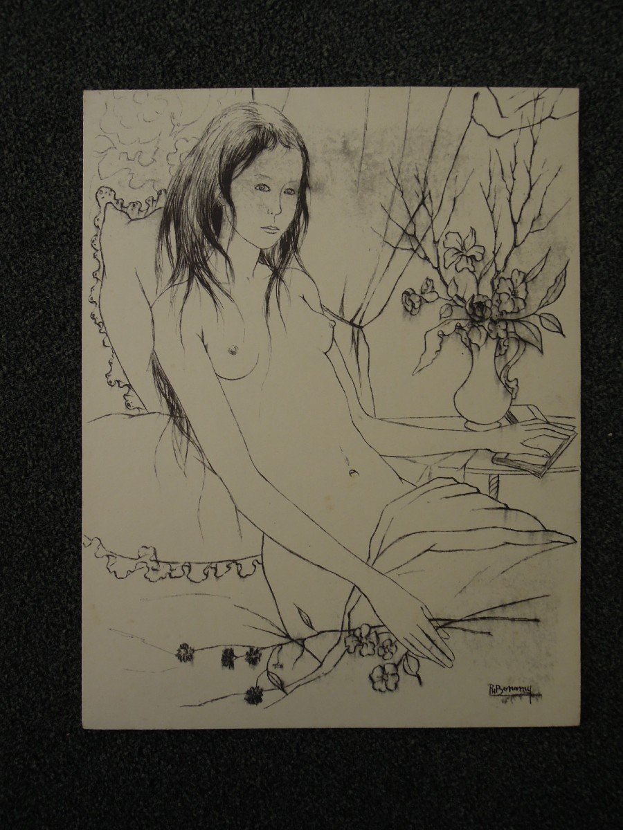 Lot Of 12 Lithographs Of Nudes "painters Witness To Their Time, Love" 1964 By Mourlot-photo-1