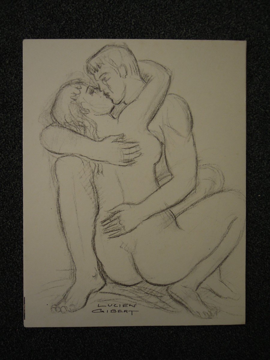 Lot de 12 lithographies de nus "Les peintres témoins de leur temps, l'Amour" 1964 par Mourlot-photo-2