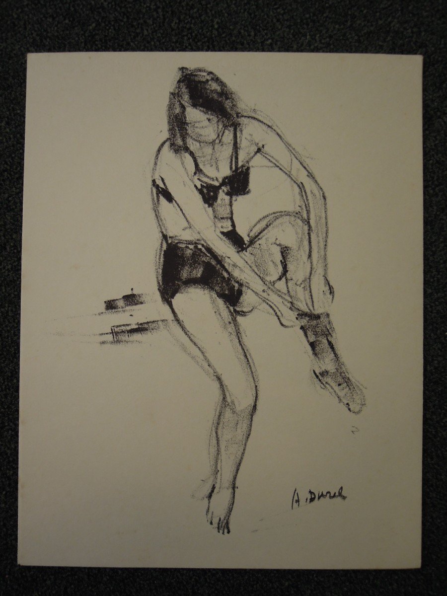 Lot de 12 lithographies de nus "Les peintres témoins de leur temps, l'Amour" 1964 par Mourlot-photo-7