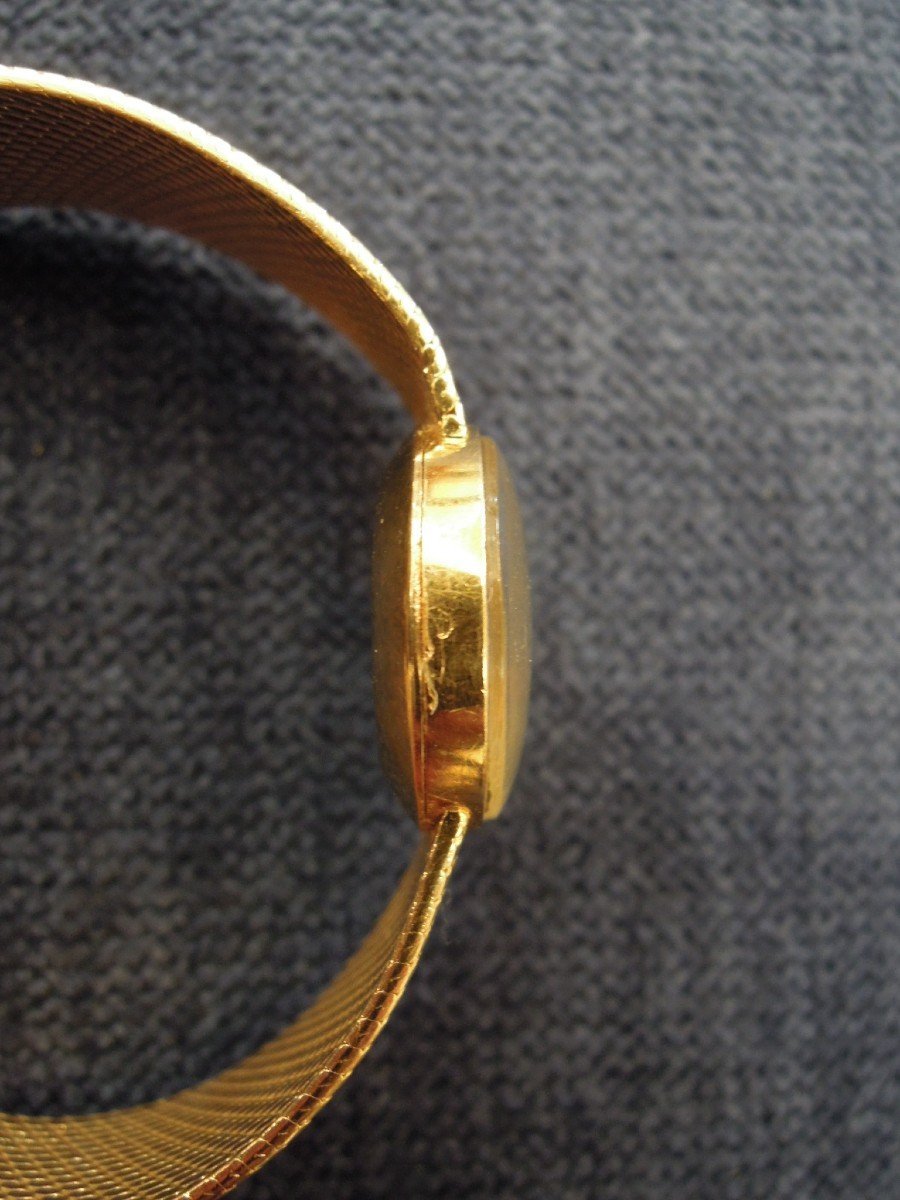 Montre mécanique TISSOT pour femme en or massif 18 carats 18K-photo-4