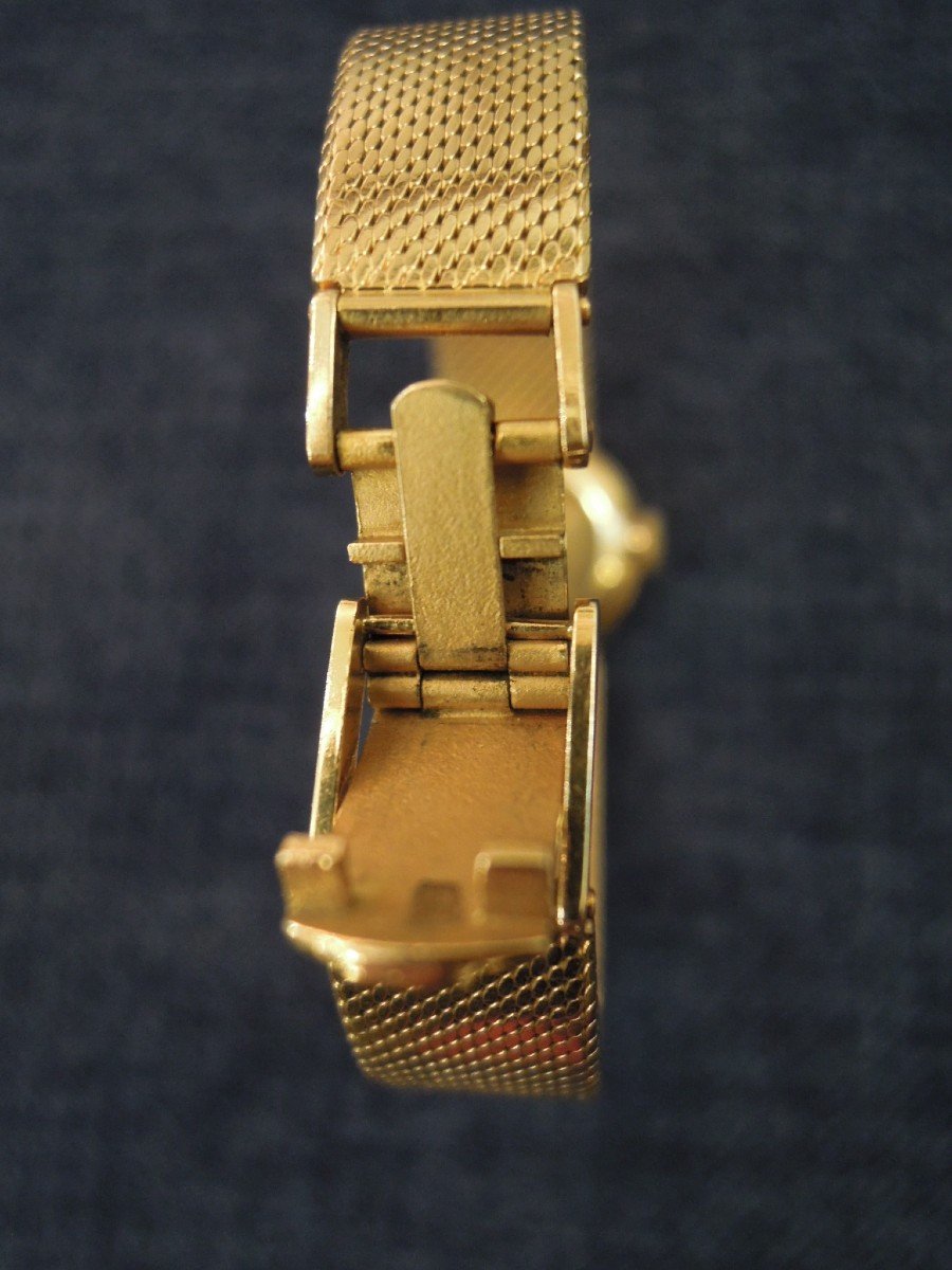 Montre mécanique TISSOT pour femme en or massif 18 carats 18K-photo-3