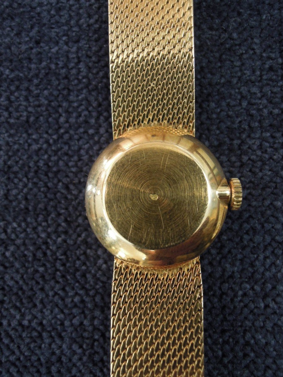 Montre mécanique TISSOT pour femme en or massif 18 carats 18K-photo-6