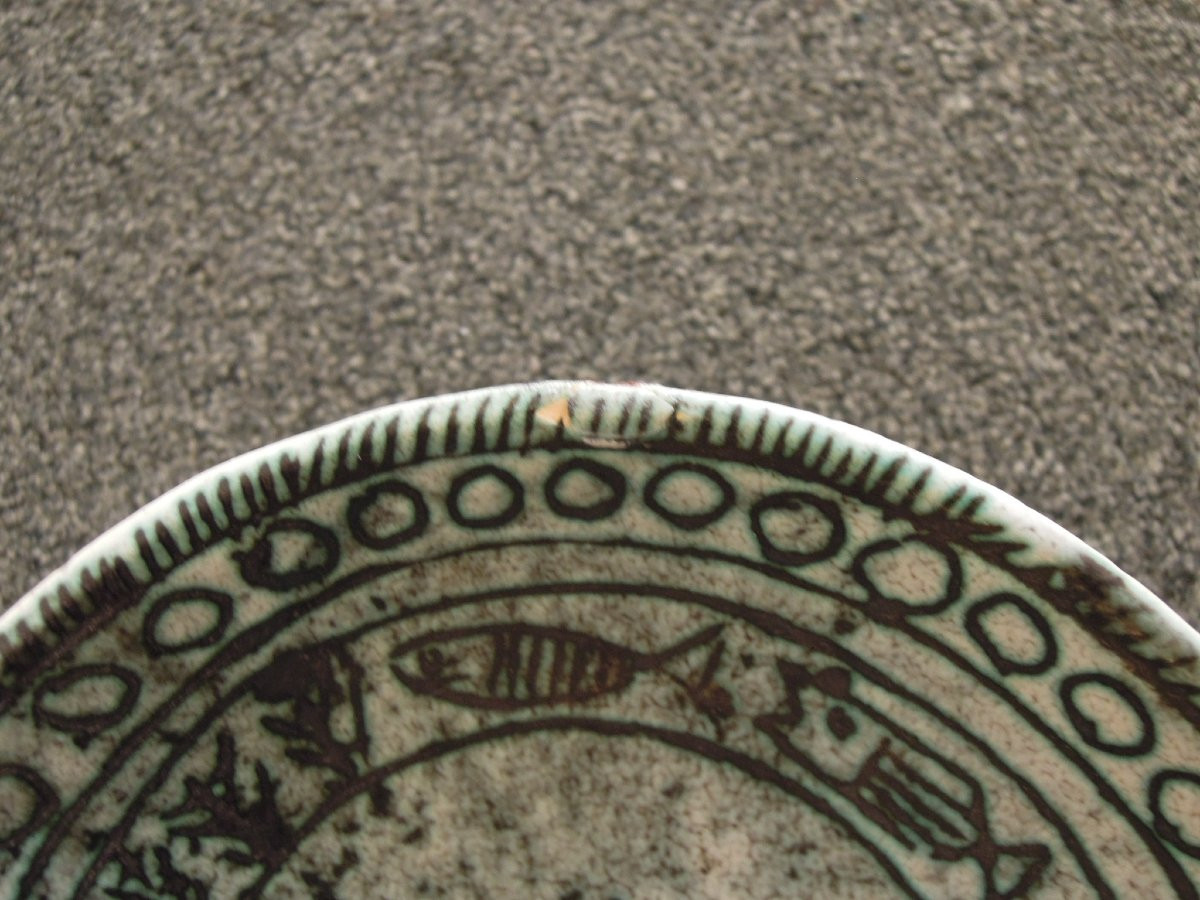 Coupelle vide-poches quadripode en céramique de Jacques Blin-photo-1