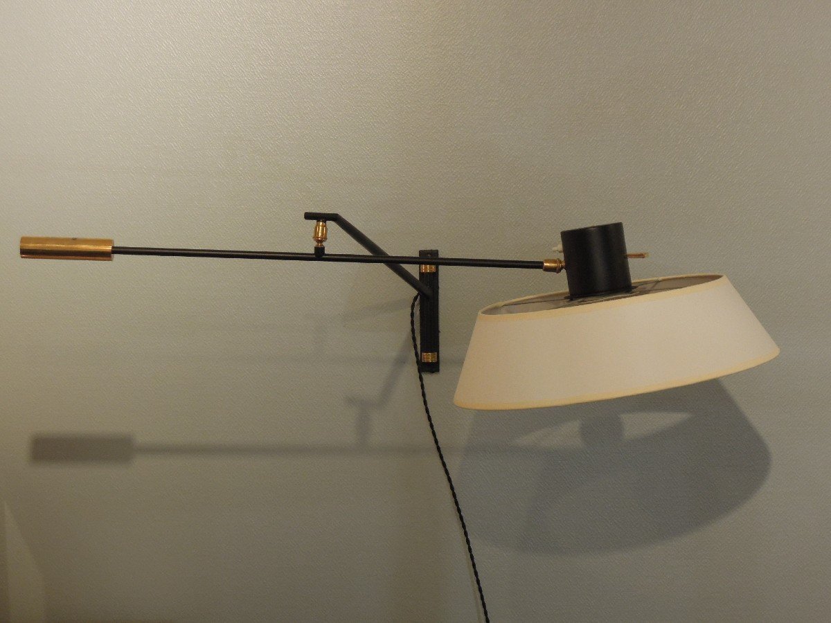 Lampe murale ou applique à balancier des années 50 par Lunel-photo-2