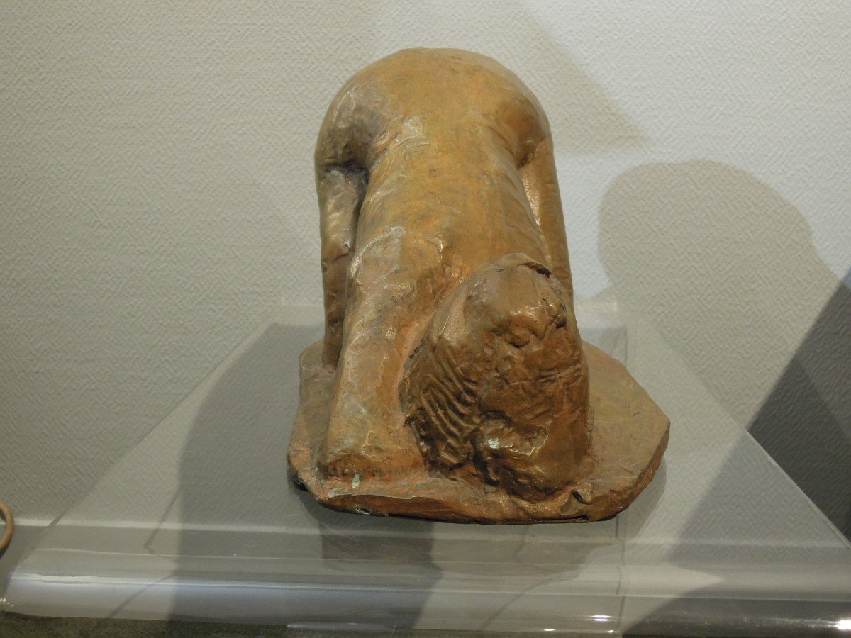 Nu féminin en bronze de Pierre Letellier, circa 1972, Susse Fondeur-photo-3