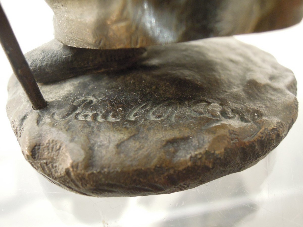 Chryselephantine Signed By Paul d'Aire (act. 1890-1910): The Old Woman Or The Witch-photo-6