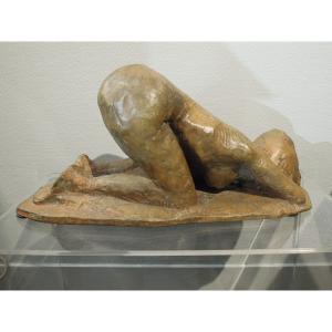 Nu féminin en bronze de Pierre Letellier, circa 1972, Susse Fondeur