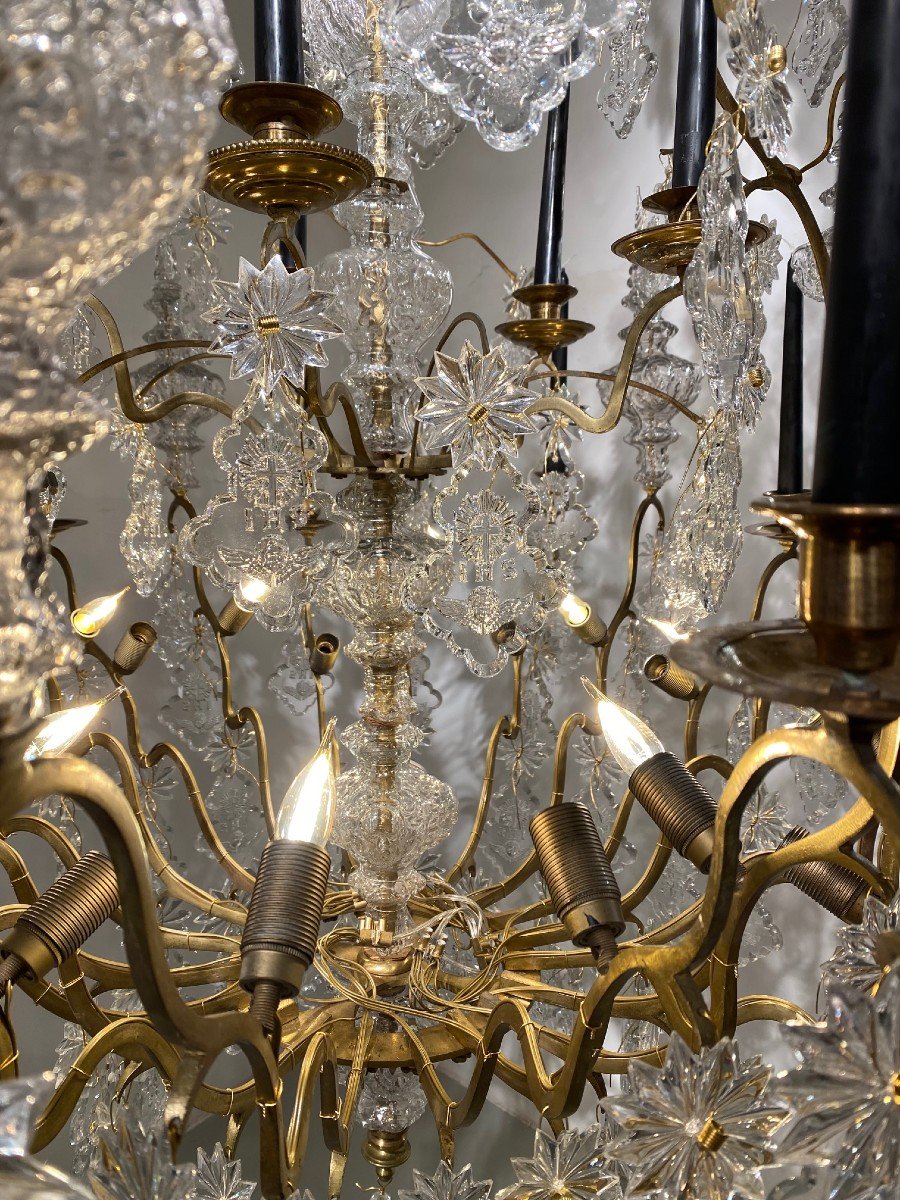 A Large Chandelier, 19th Century, H195cm!-photo-2