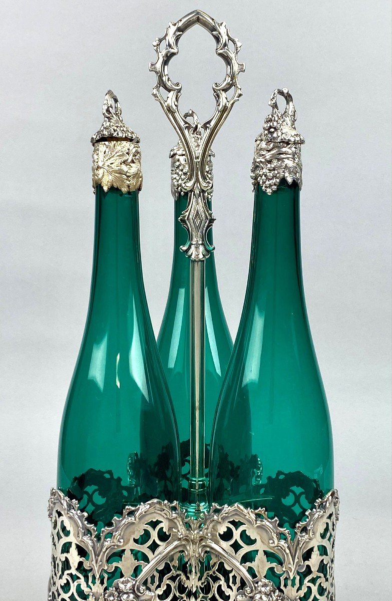 Un Cabaret à Liqueurs En Argent, Sheffield 1848, Par Henry Wilkinson & Co.-photo-4