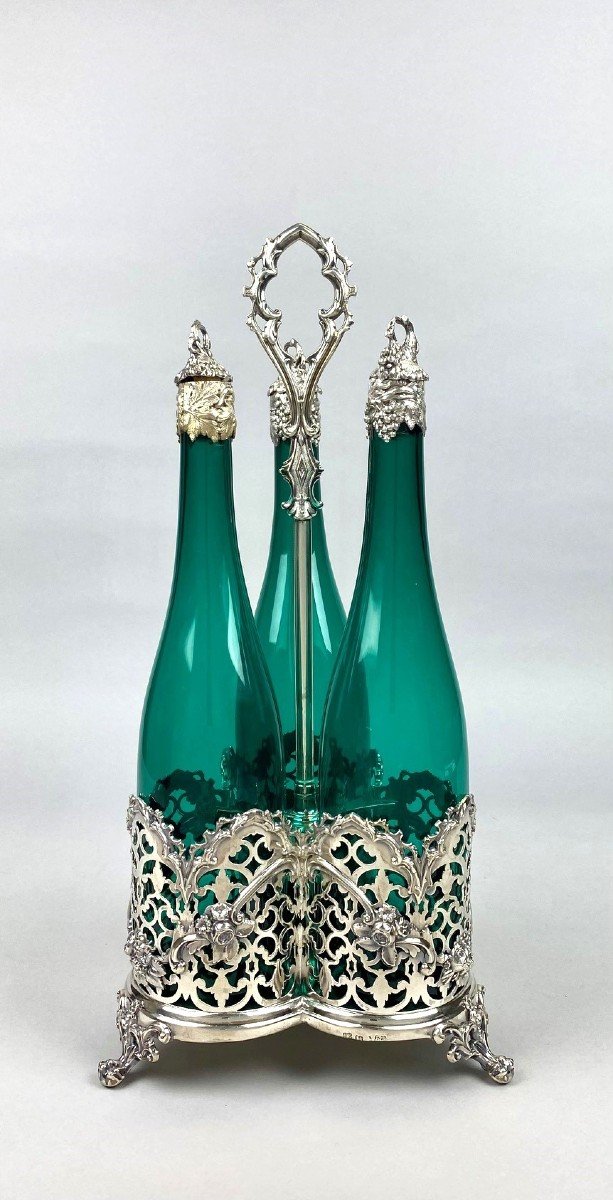 Un Cabaret à Liqueurs En Argent, Sheffield 1848, Par Henry Wilkinson & Co.