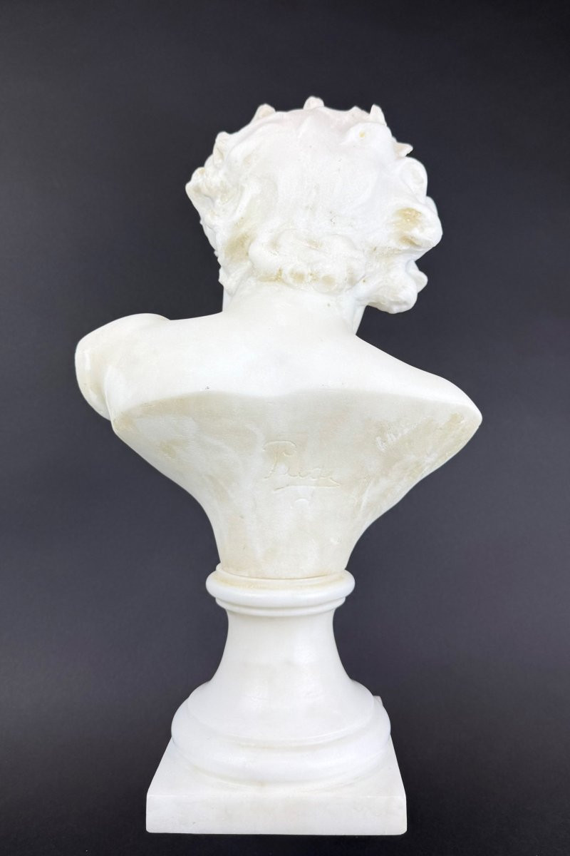 Marble Bust Of A Child, By Guglielmo Pugi -photo-4